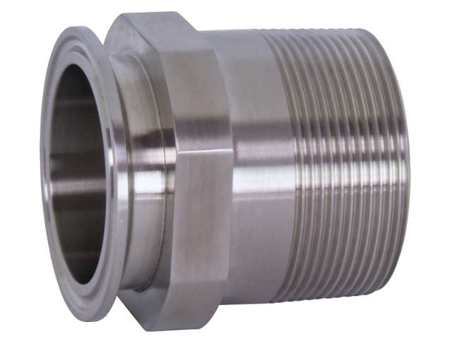 2.5" Tri Clamp x 2.5" Male NPT Adapter - 304S